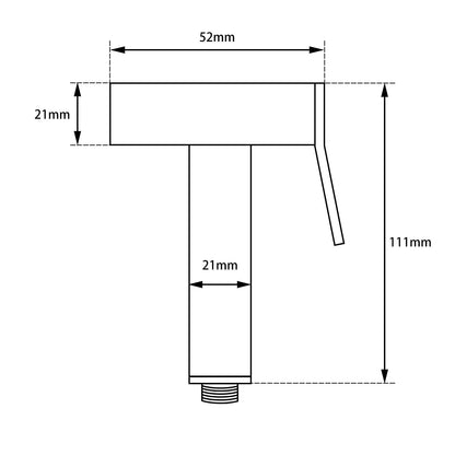 Brushed Brass Brass Toilet Bidet