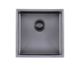 440x440x205mm Gun Metal Grey Stainless Steel Handmade Single Bowl Sink for Flush Mount and Undermount