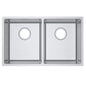 740x440x200mm 1.2mm Handmade Double Bowls Top/Undermount Kitchen/Laundry Sink