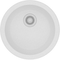 White Granite Quartz Stone Kitchen/Laundry Sink Round Single Bowl Top/Under Mount 460mm
